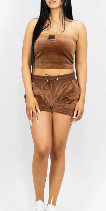 Women's Velour Short Set