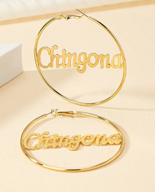 Hoop's Chingona Gold Large (Pair)