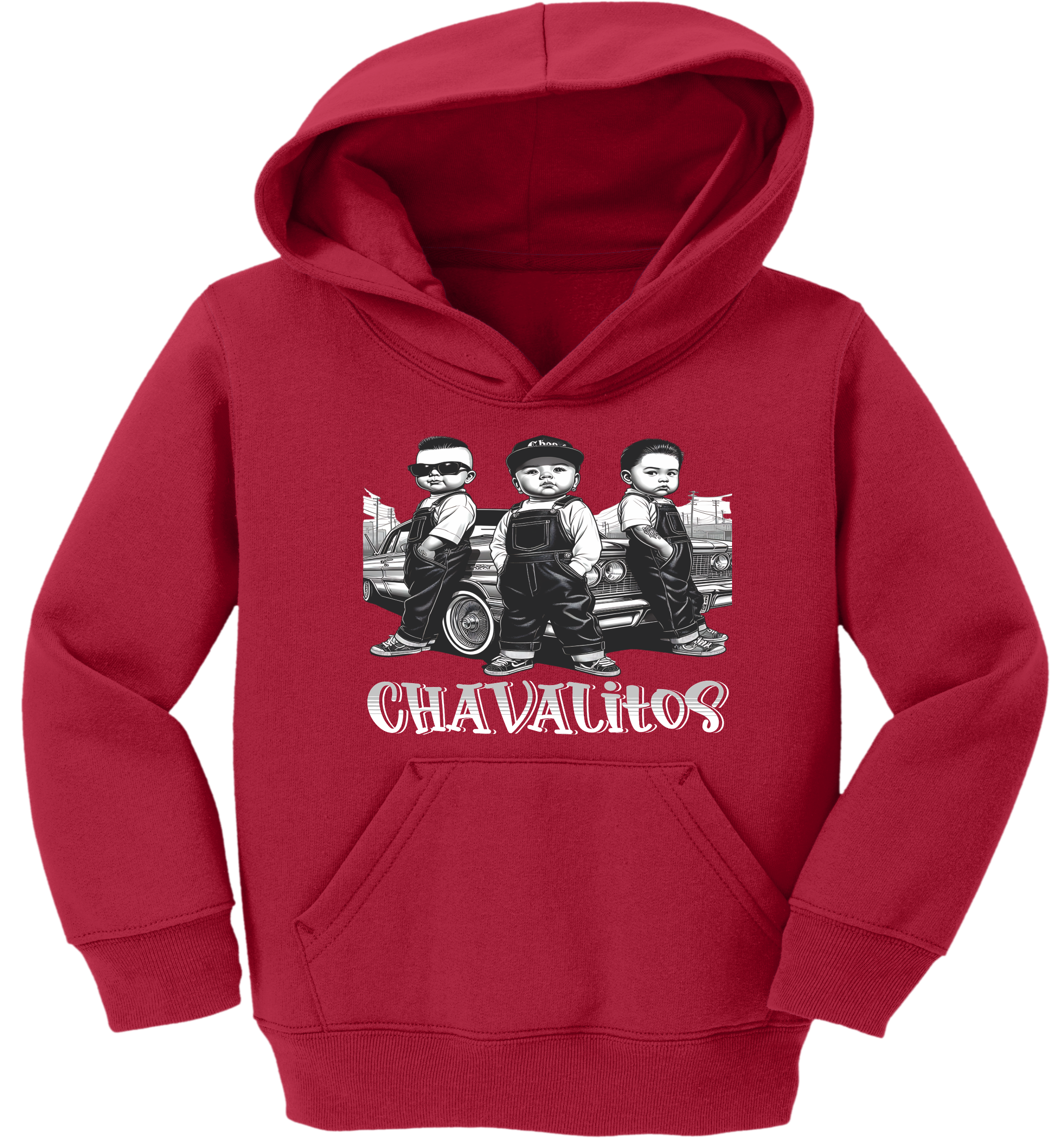 Kids Hoodie Chavalito's 3 Vatos