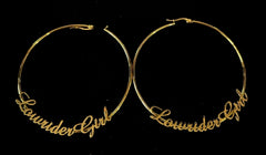 Hoop's Lowrider Girl Large Gold (Pair)