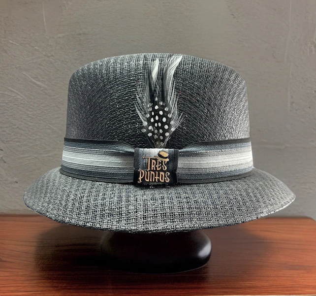 Tres Punto's Black Lowrider Brim Fedora